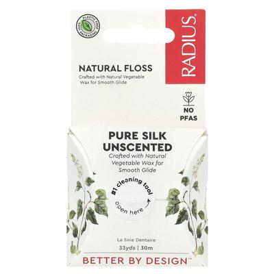 Natural Floss, Pure Silk, Unscented, 30m (33yds)