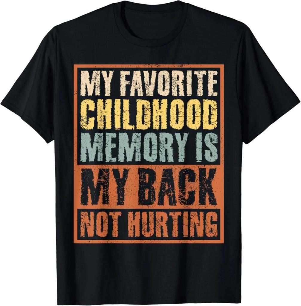 Sarcastic Old Man Old Woman My Back Not Hurting Retro Funny Gift Unisex T-Shirt