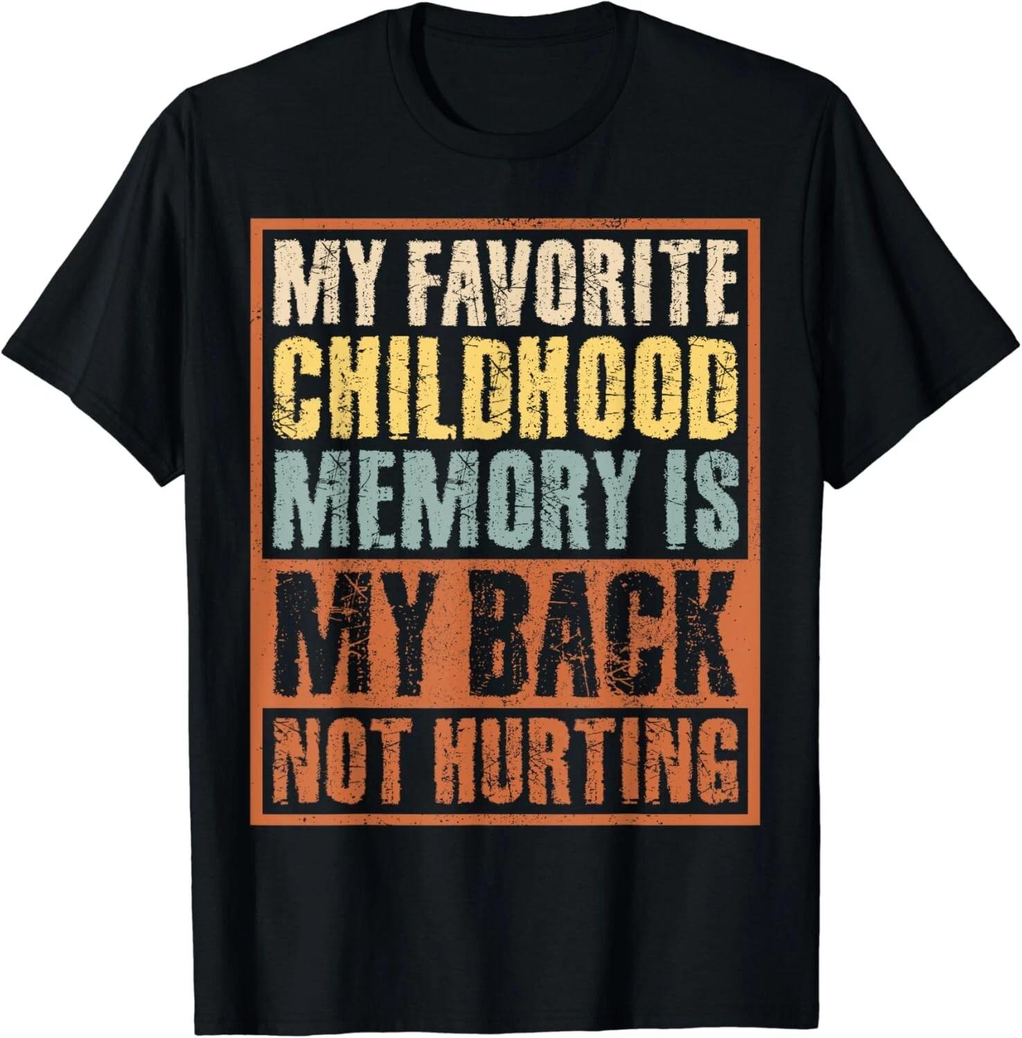 

Sarcastic Old Man Old Woman My Back Not Hurting Retro Funny Gift Unisex T-Shirt 4XL