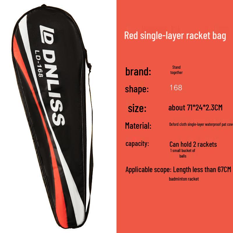 2-Piece Waterproof, Dustproof Single Shoulder Badminton Racket Bag Cover