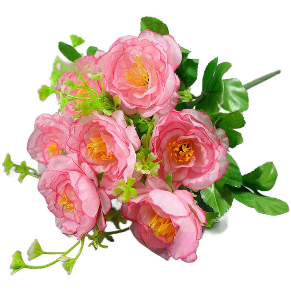 Realistic Silk Petals Artificial Flowers Plastic-wrapped Wire Stems