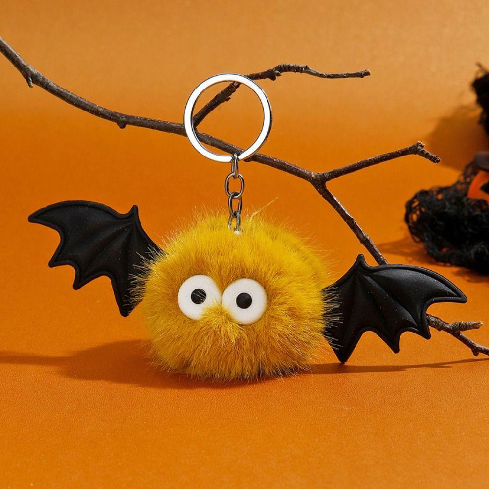 Plush Pendants Plush Bat Doll Keychain Plush Keyring Halloween Keychain Cute   Halloween Decor