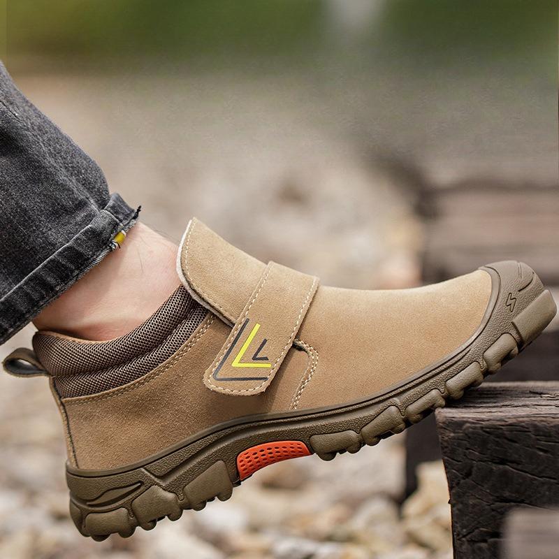 

Модная обувь для мужчин Ударопрочная Защита от проколов Безопасная Дышащая Рабочая обувь Мужская Высококачественная Легкая Защитная обувь Zapatillas Hombre 37