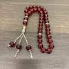 Kristall Gebetsperlen Quasten Handarmband Islamisch 33 Perlen Rosenkranz Armband Religiöser Schmuck Geschenk für Männer Frauen