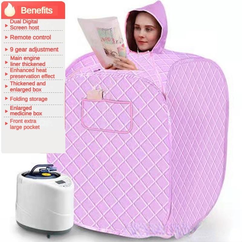 1000W Portable Household Shower Cabin Sauna Bag Folding Sauna Sweating Steam Room SPA Loss Weight Calories Burned Sauna Tent Suit