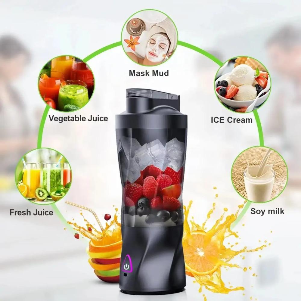 USB Charging Fruit Juicer Cup Wireless Fruit Blender Mini Fruit Mixer  Drink