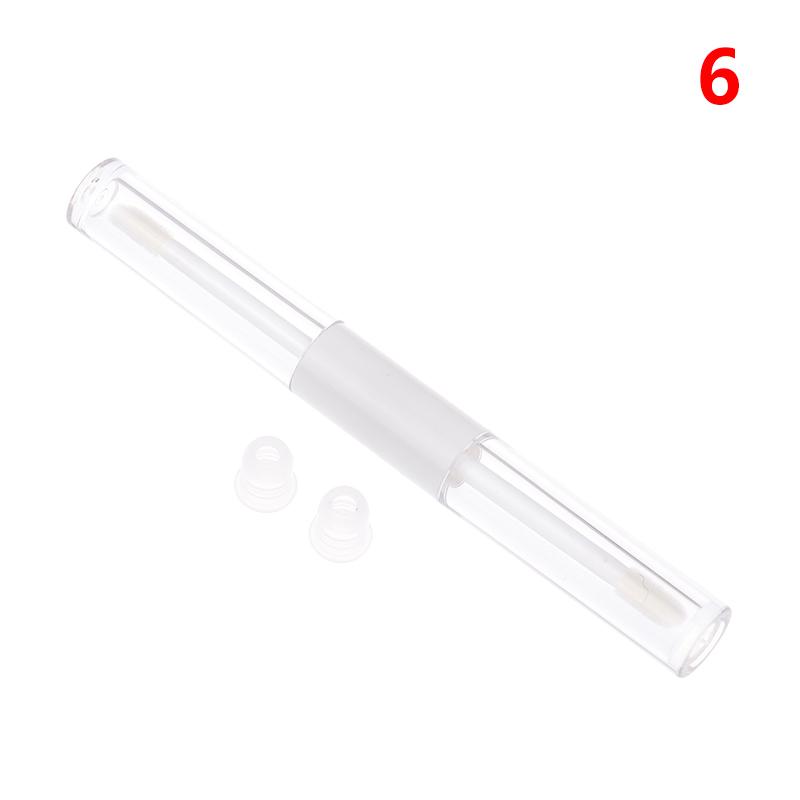 Double Head Clear Empty Mascara Tube With Wand Diy Eyeliner Tube Lip Gloss Bottle Packaging Eyelash Cosmetic Container Bottle