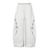 2026 American Vintage Rhinestone Sweatpants Loose Wide Leg Pants Men Women Street Dance