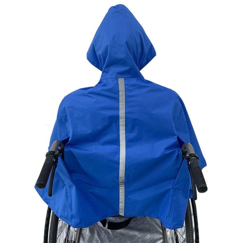 Wiederverwendbarer Rollstuhl-Wasserdichter Poncho Packbare Regenabdeckung für Rollstuhl Senioren