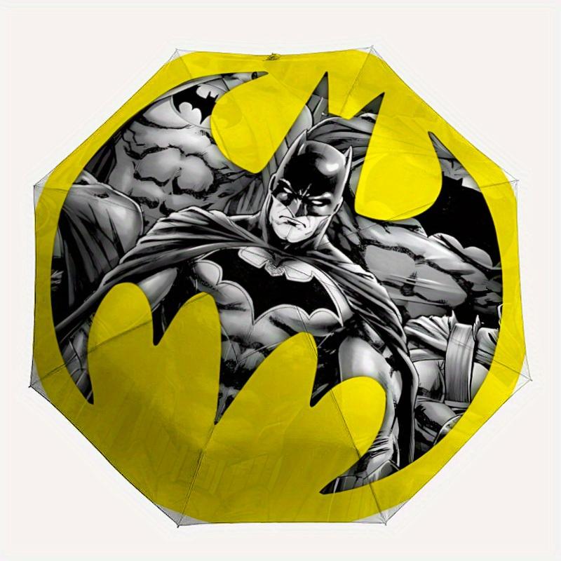 

1pc Batman Symbol Automatic Folding Umbrella, 8-Rib Portable & Foldable Design, All-Season Use, Highqualityy0722029