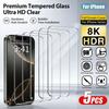 5Pcs HD Tempered Glass for IPhone 11 12 13 14 15 16 17Pro Max Screen Protector for IPhone17Air 15 16 Plus X XS XR 11 12 13Mini