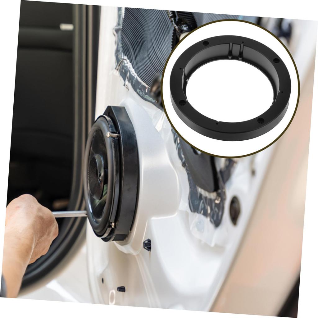 AKOOSY Car Speaker Thick Vibration Sound Quality Car Audio Speaker Easy Universal Design 2-Pack Spacers, Plastic, Reduction, Improvement, Bracket,