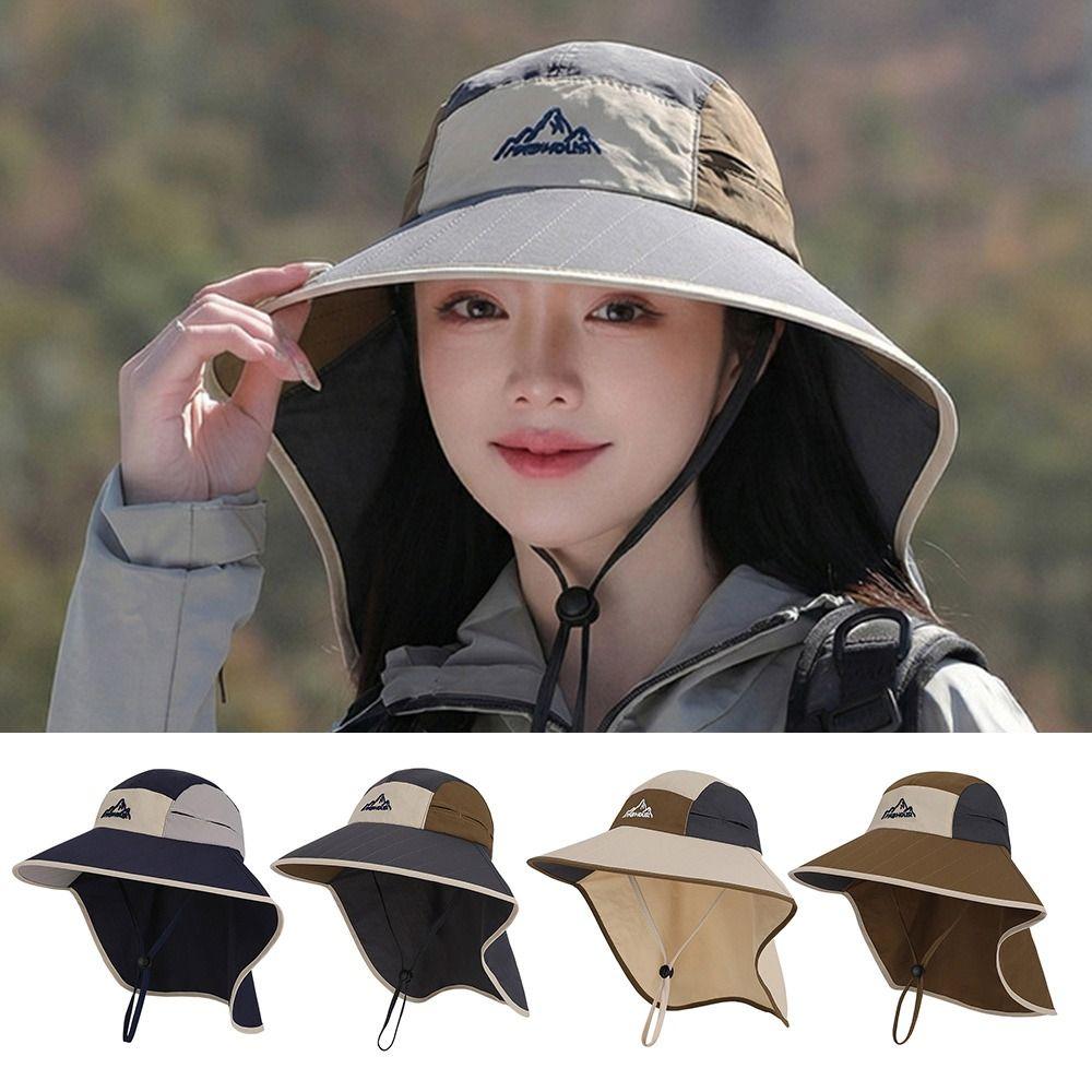 Quick-Drying Fishing Hat Wide Brim Panama Hat Casual Hiking Hat Summer