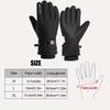 Winter Men's Skiing Gloves Touch Screen Waterproof Cashmere Lining Thickened Anti Slip Gloves Outdoor Motorcycle Riding Gloves