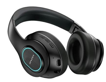 Awei A100BL Premium Over-Ear Bluetooth Headphones - 40-Hour Battery Life, Black