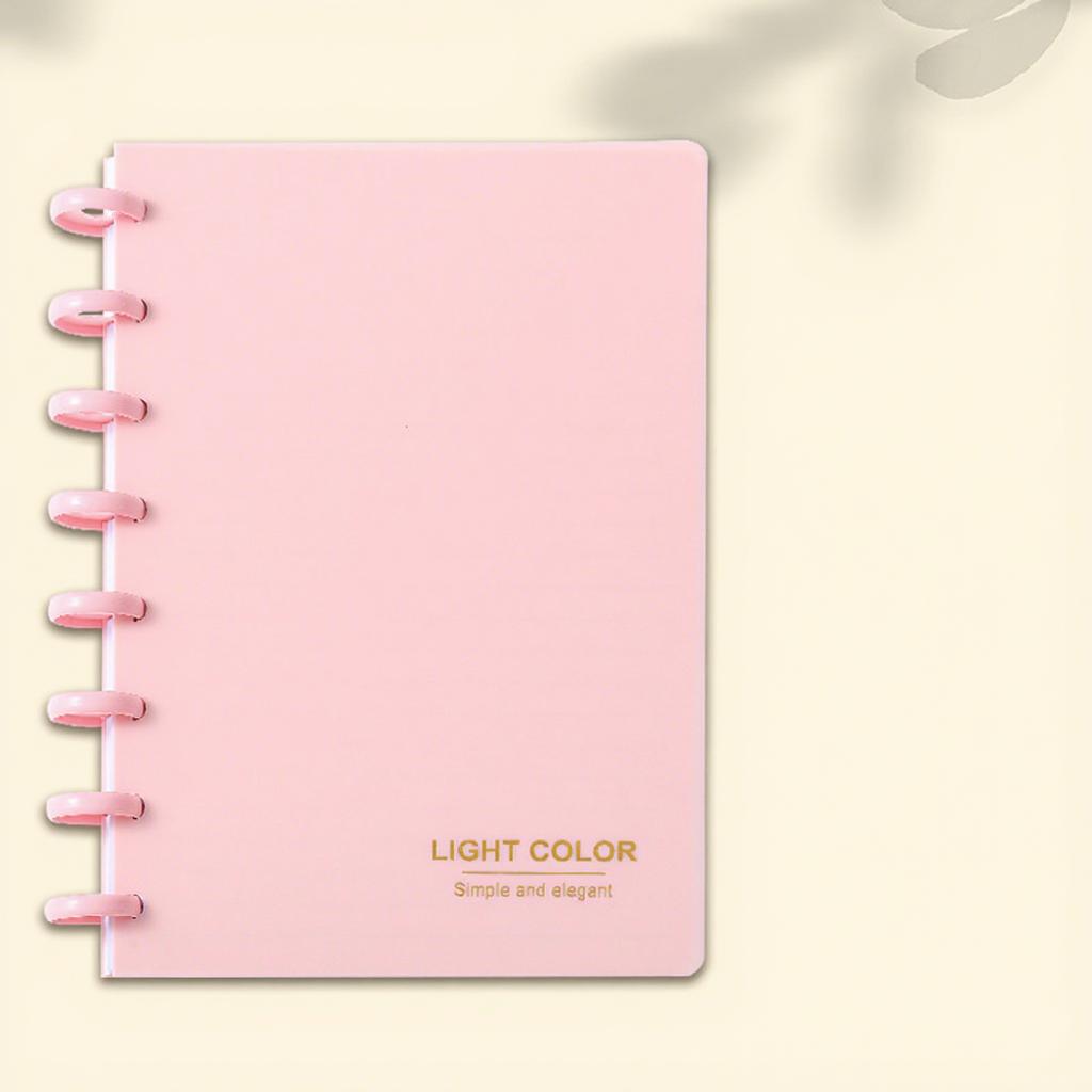 High-Value A5 Notebook with Special Mushroom Buckle Loose-Leaf Hand Account Book Cross-Border Diary Plan Book (as the picture,80 Pages)