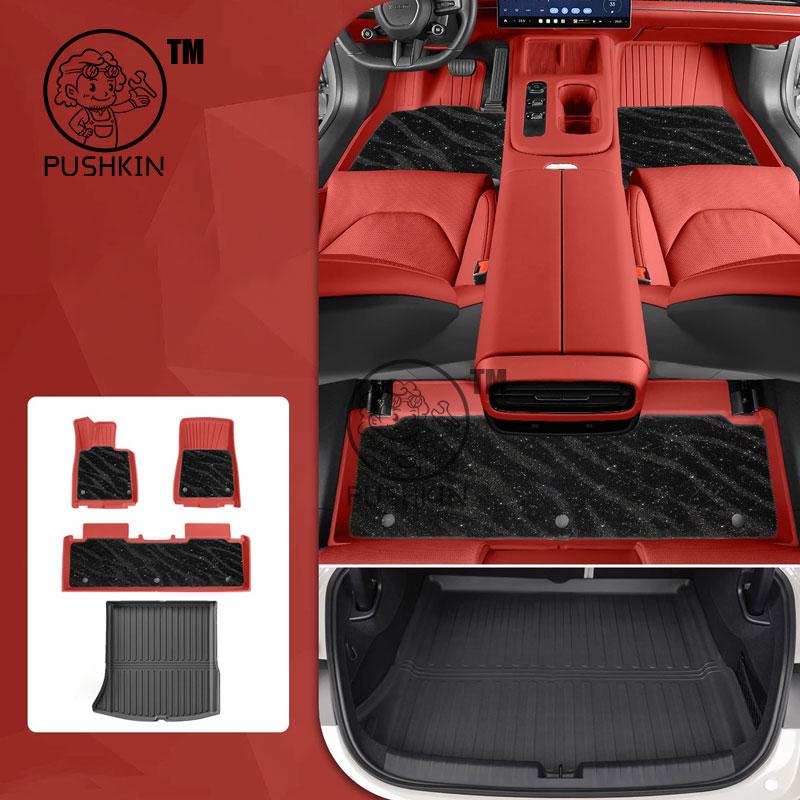 For Xiaomi SU7 2024 2025 2026 TPE Floor Mats Dirt-resistant Foot Carpet Floor Cover Auto Interior Accessories
