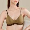 Non-marking Underwear Women Gathered Without Steel Ring Girls Bra Triangle Cup Flat-breasted Comfortable Bra