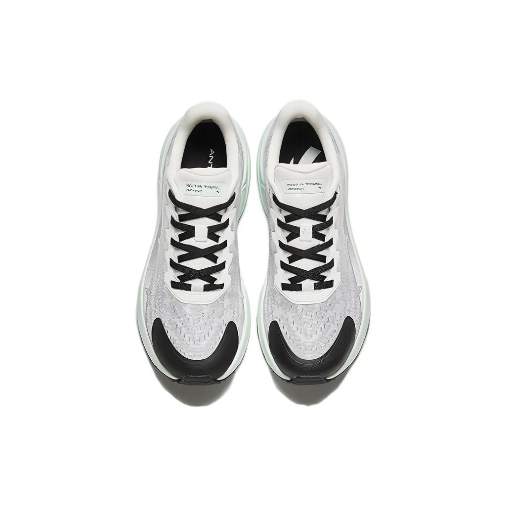Anta Comfortable Fabric Cushioning Breathable Low Top Running Shoes Women's Paper Gray 122345584-4