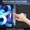 For iPad Pro 13 (2025)/13 (2024) Case Silicone + PC Kickstand Tablet Cover with Pencil Holder