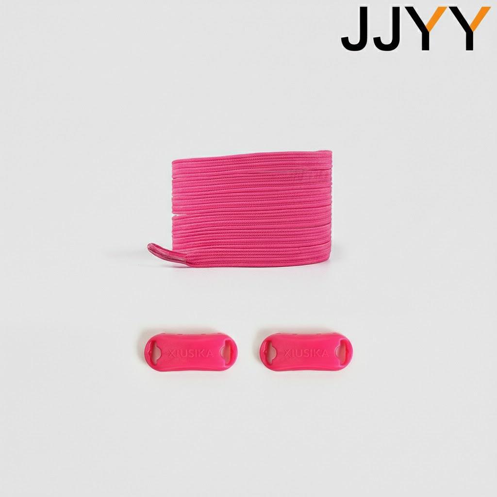 1Pair No Tie Elastic Shoelaces for Sneakers Flat Rubber Bands Quick Fit for Kids and Adults Durable Shoelace Replacement