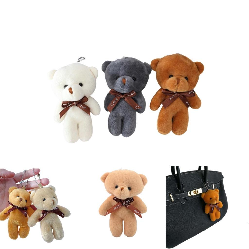 Adorable Plush Teddy Bear Keychain Pendant For Girlfriend Or Kids