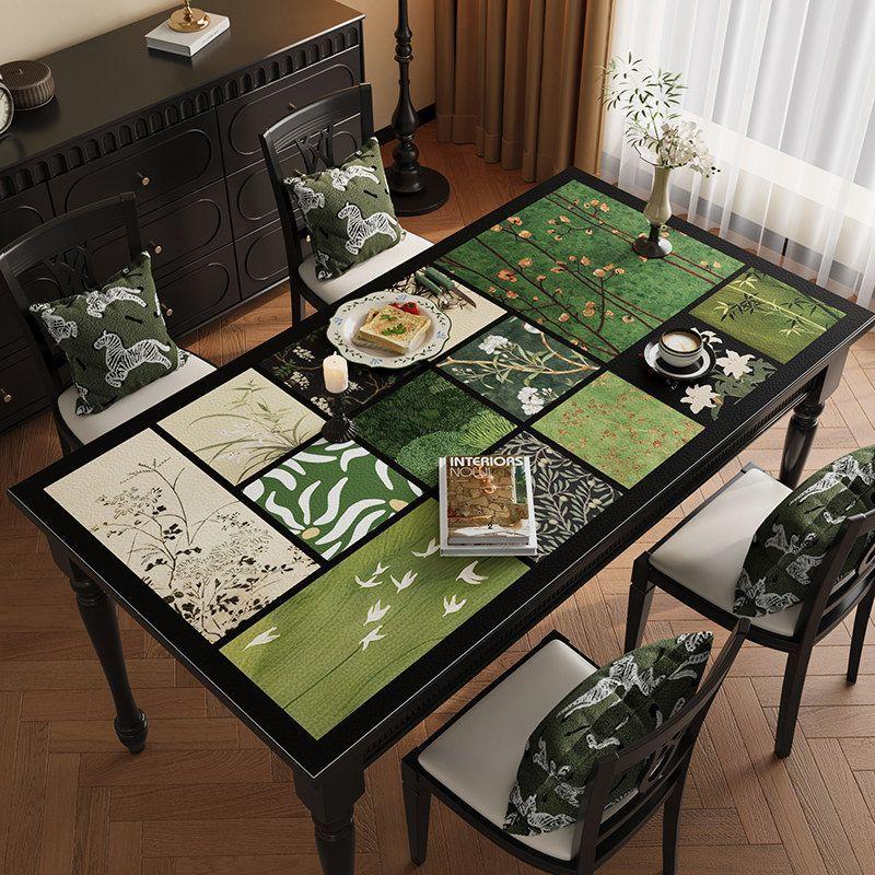 Chinese style absorbent tablecloth, non-slip diatomaceous earth desktop mat, new classic wear-resistant cuttable mat