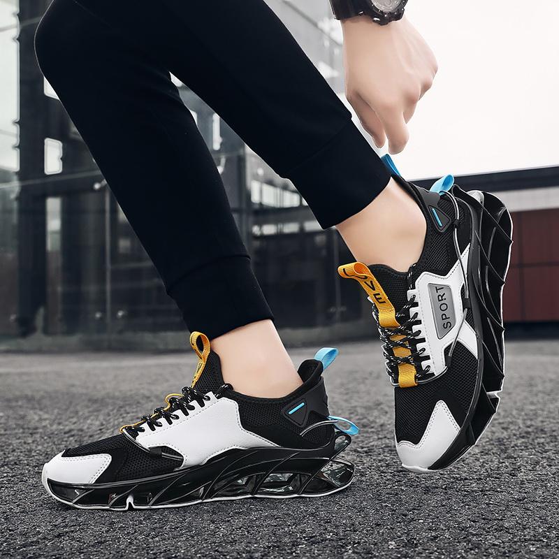 Breathable Men Sneakers Lightweight Casual Lace Up Training Race Running Walking Sport Shoes Comfortable Footwear for Male