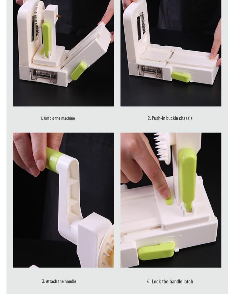 Multifunctional Hand-Crank Vegetable Slicer & Grater for Potatoes