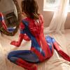 Sex lingerie red spider-man sexy tight uniform long zipper crotch seduction anime character