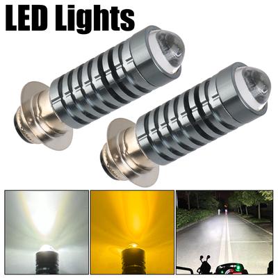 Motorcycle Headlights Motobike Head Lamp H6 High And Low Beam Lights High Brightness Universal LED Small Steel Cannon Spotlights