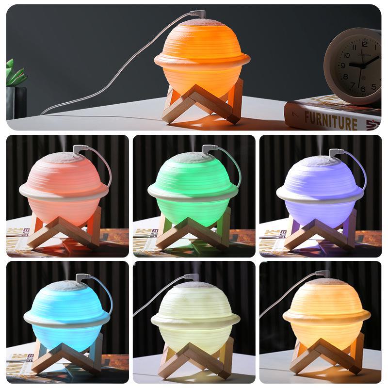 

Зволожувач і очищувач повітря зі світлодіодним нічником Saturn з USB - великий туман, міні-світло для дому plug-in type + humidification function