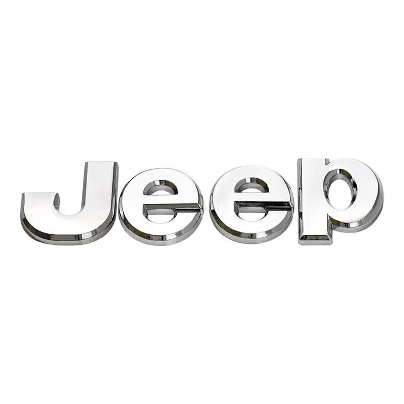 New Car Sticker Front Hood Emblem for JEEP Grand Cherokee Wrangler Renegade Liberty Compass Rear Trunk Side Badge Sticker Decals AMP1
