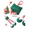 Christmas Elf Santa Claus Legs Decoration Xmas Tree Party Pendant Accessories