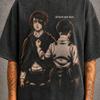 Hange Zoe Levi Ackerman AOT Mineral Washed Graphic Shirt | Heavyweight Oversized Tee | Vintage Streetwear