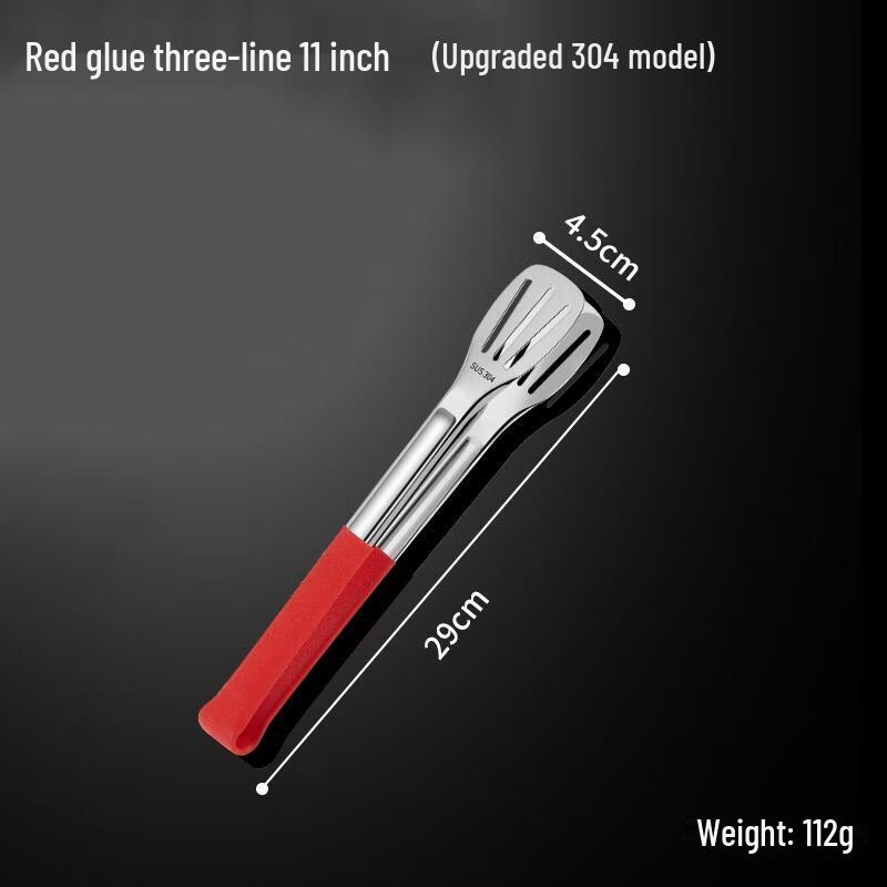 HANDUNYOU Stainless Steel Food Tongs, 10-Piece Set