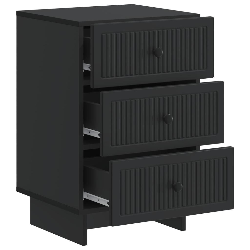 Nightstand Black 43 x 41 x 66.5 cm Particleboard