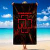 Rammstein Print Microfiber Beach Towel Sand?Resistant Lightweight Towel For Swimming Outdoor Travel Use