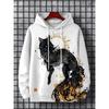 Outono e inverno anime masculino hoodie arte lazer esportes diário moletom com capuz estampado novo outono e inverno