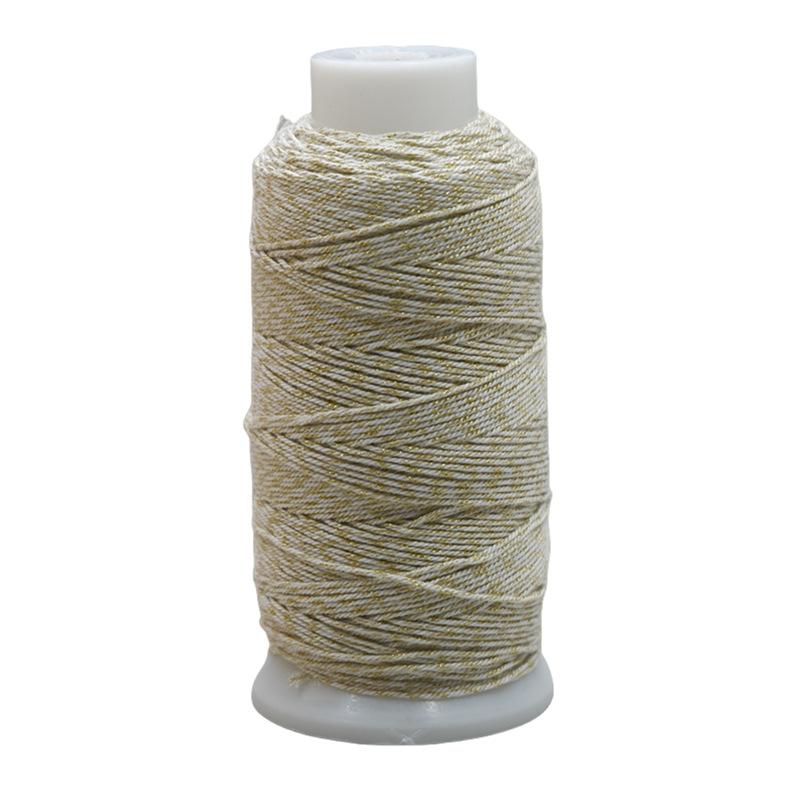 Large Roll 100G Gold Hand Rubbing Cotton Thread 1.0Mm Tibetan Hand Rope Tassel Thread Diy Wenwan Bodhi Special Braided Thread