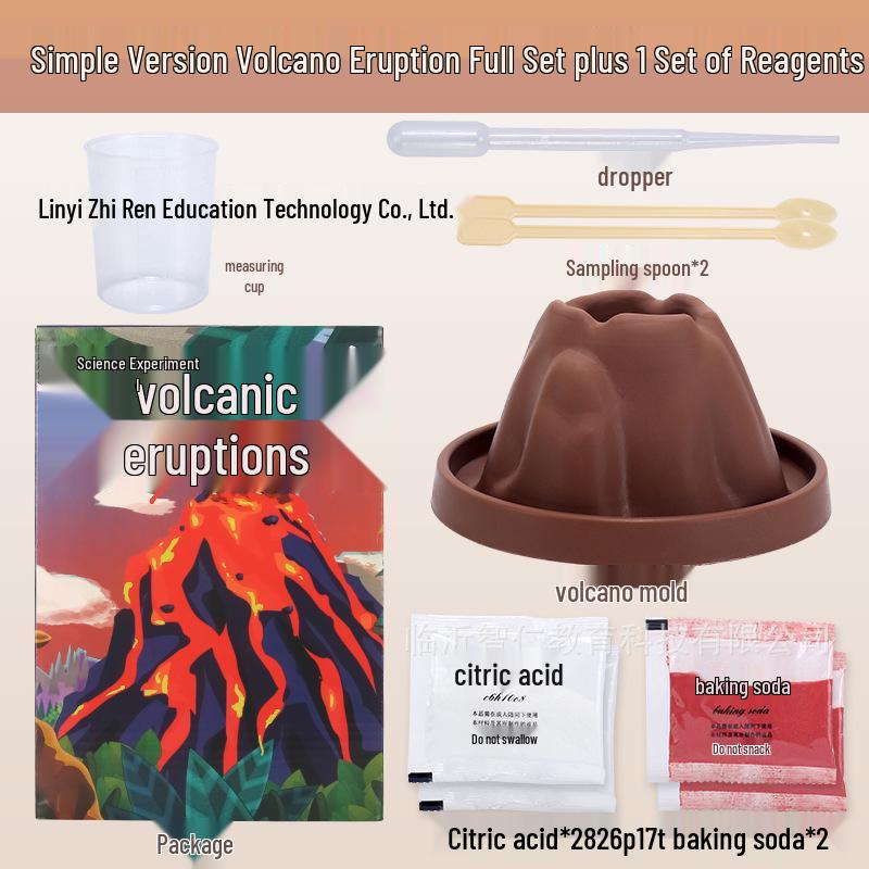 Kids' Volcano Science Experiment Kit - DIY Teaching Aid for Kindergarten & Elementary Students