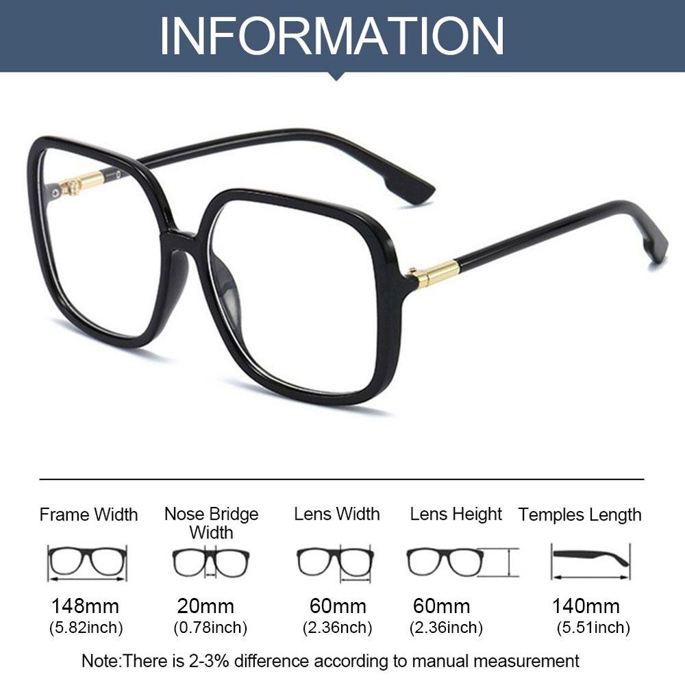 Office Portable Durable Oversized Eyeglasses Ultra Light Frame Anti-Blue Light Glasses Computer Goggles