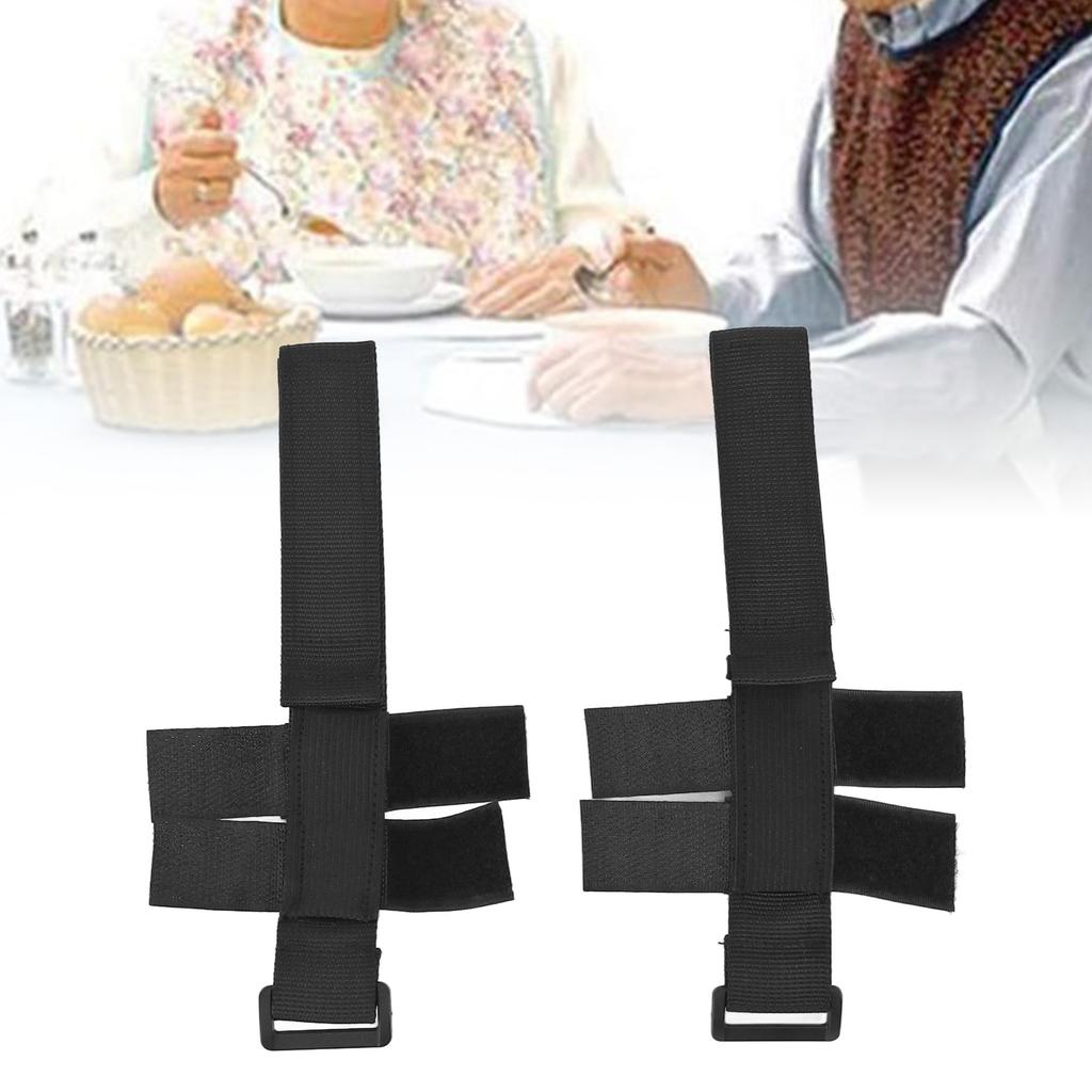 2pcs Spoon Fork Holder Strap Adjust Size Prevent Slipping Universal Utensil Strap for Holding Cutlery