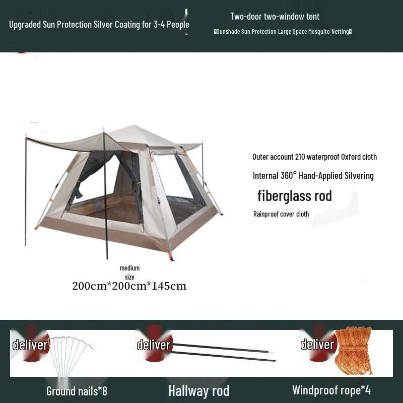 Nufeng Automatic Pop-Up Outdoor Tent 3-4 Person