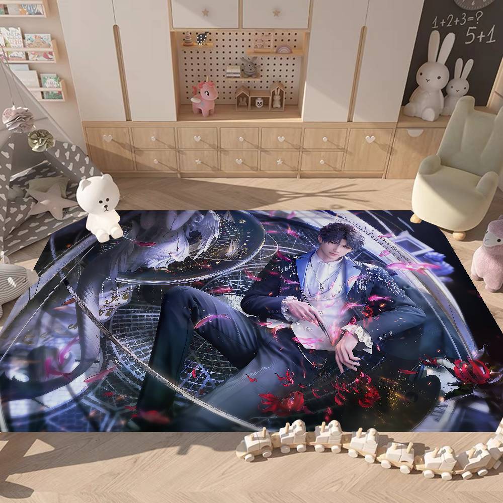 Game LOVE AND D-DEEPSPACE Floor Mat Non-Slip Laundry Room Mat Laundry Decor Balcony Child Living Room Alfombra