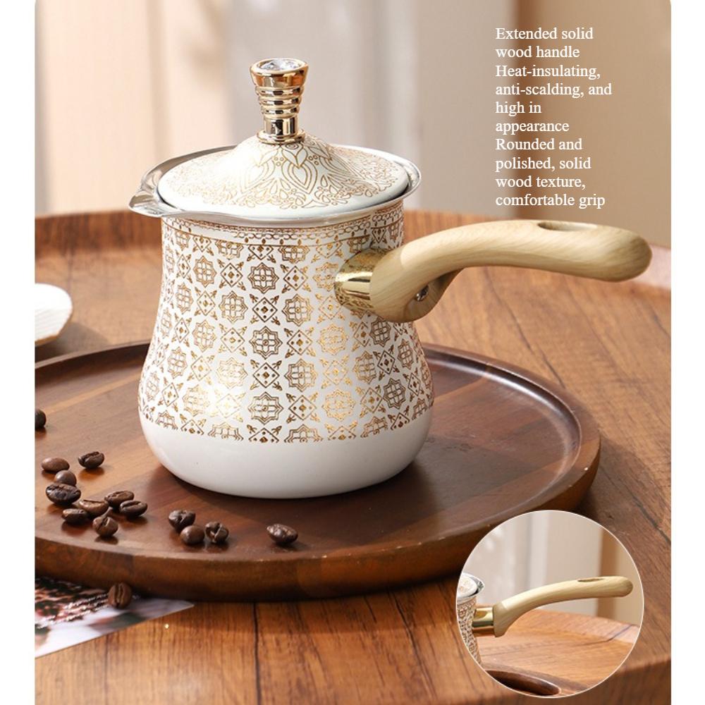 Stainless Steel Turkish Coffee Pot Milk Cup 1pcs Coffee Pot for Brewing Tea, Chocolate, Butter, Milk Cup LS-KFH