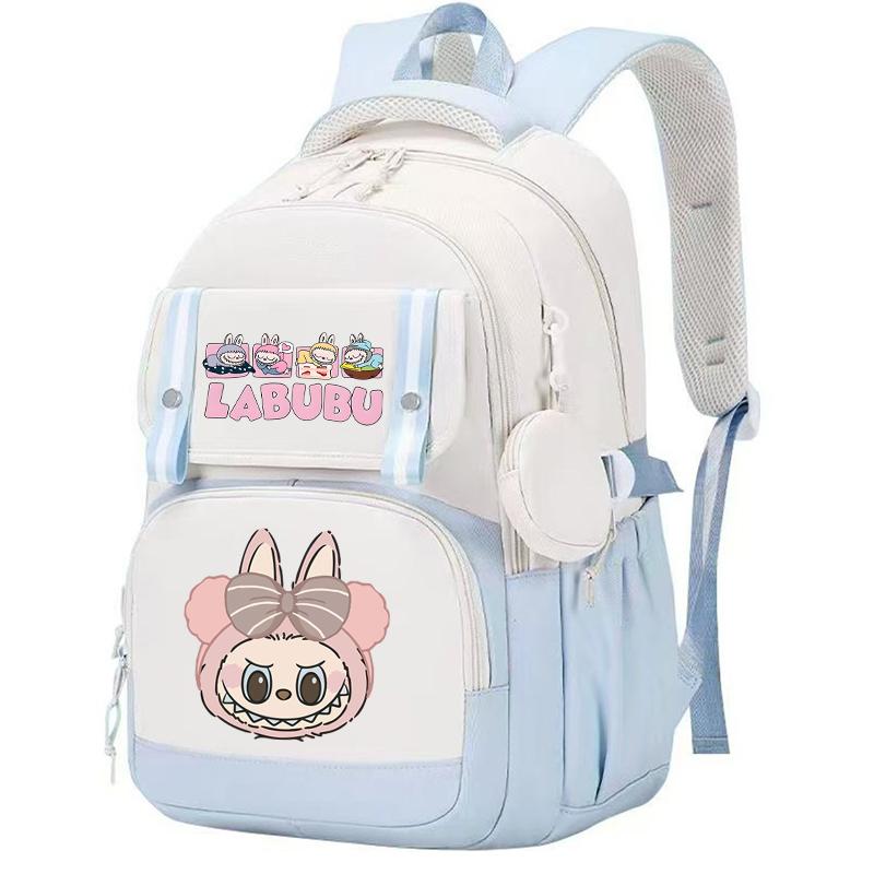Cute Printed Backpack Teenager Student Shcoolbag Bookbag Knapsack Girl with Coin Purse Casual Bag Men Women Laptop Bag Mochila