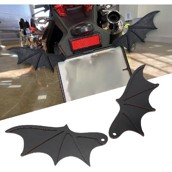 Bat Wing Decoration, Bat License Plate Decor, Funny Bat Wings for Car License Plate Wall Party with Composite Wood