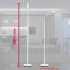 Lampadaire - b.k.licht - led design - blanc - flexible - intensité réglable