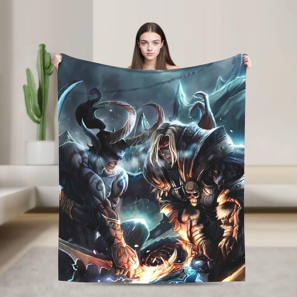 World of Warcraft, WOW Game Blanket Quality Super Warm Throw Blanket Winter Picnic Outdoor Graphic Bedspread